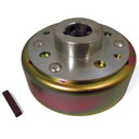 4-1/2" Brake Drum, No Flange, Riveted to Mini-Hub, 1" Bore