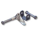 Spindle & Bracket Set, 5/8-18 Axle X 6" Length, 5/8" Kingpin, Side 2