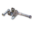 Spindle & Bracket Set, 3/4-16 Axle X 4-1/2" Length, 5/8 Kingpin, Side 1