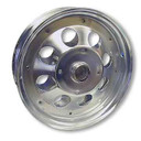 10" Steel Wheel, Chrome Plated Less Bearings