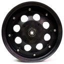 10" Steel Wheel, Black Oxide With 5/8" ID Precision Bearings
