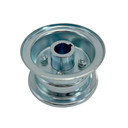 4" Wheel, Steel, Assembly With 1" Live Axle Hub, 2 Piece Rim, 2 3/4" Wide