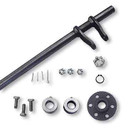 Steering Shaft, 5/8" OD & Hub Kit, Welded Pitman Arms, 34" Length