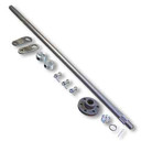 Steering Shaft, 5/8" OD & Hub Kit, Unwelded Pitman Arms, 28" Length