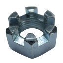 Slotted Hex Nut, 1/2-20, Zinc Plated