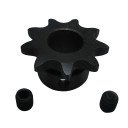 9 Tooth 40 41 420 Chain 11/16 Bore, No Keyway, 5/16-18 Set Screw, "B" Sprocket