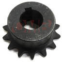 15 Tooth 40 Chain 22mm Bore 7mm Keyway Sprocket