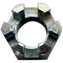 Slotted Hex Nut, 3/8-24, Zinc Plated