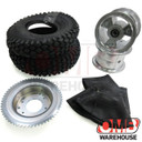 6" Tri-Star Wheel Package - Studded Tire - 60 Tooth Sprocket