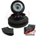 10" Black Wheel Package - Universal Tire - 60 Tooth Sprocket