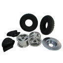 5" Tri-Star Wheel Package - Universal Tire - 72 Tooth Sprocket
