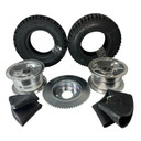 6" Tri-Star Wheel Package - Studded Tire - 72 Tooth Sprocket