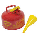 Metal Safety Fuel Can / Eagle 2 Gallon With Funnel