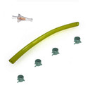 2'  1/4" Yellow Fuel Line Hose Clamp Filter