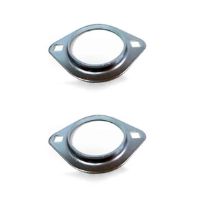 (2) Go-Kart Drift Trike Mini Bike -  2 Hole 1" Axle Bearing Flangette Hangers (2) Go-Kart Drift Trike Mini Bike -  2 Hole 1" Axle Bearing Flangette Hangers