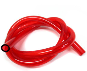 1/4" ID X 3/8" OD Fuel Line Red Mini Bike Go Kart Lawn Mower Trike Small Engine 1'