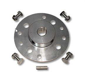MINI-HUB, STEEL, ZINC PLATED, 5/8″ BORE, 3/16″ KEYWAY, WITH HARDWARE KIT