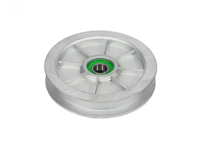 Flat Idler Pulley Replaces Alko: 130111, 464455, 842464455 Fits Dolmar: 663514717