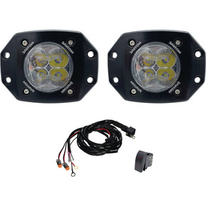 Dual LED 3" Flush Mount Mojave Light Kit 