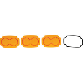 2" X 3" Mojave Amber Lens Pack w/ O-Ring Works with TLM2X3 LED Light