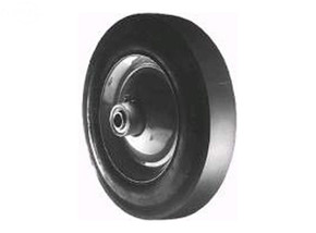 8" X 1.75" Steel Wheel, 1/2" Ball Bearing, 2" Offset Hub