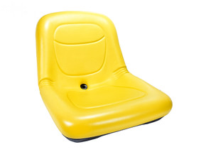 High Back Seat 15" Yellow Pvc Vinyl