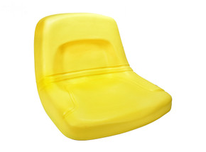 High Back Steel Pan Seat - Yellow High Back Steel Pan Seat - Yellow