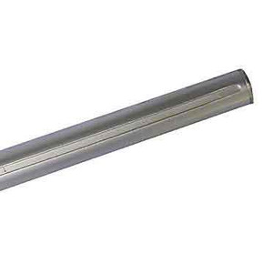 1-1/4" Hollow 24" Aluminum Axle, Snap Ring, .195 Wall, Silver