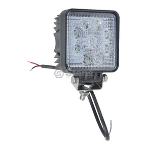 Work Light 12-24 Volt, 4 3/8" square, 9 LED, flood