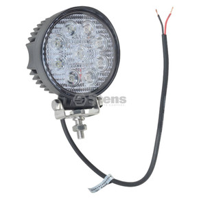 Work Light 12-24 Volt, 4 1/2" round, 9 LED, flood