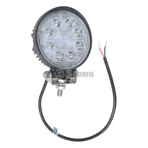 Work Light 12-24 Volt, 4 3/8" round, 8 LED, flood