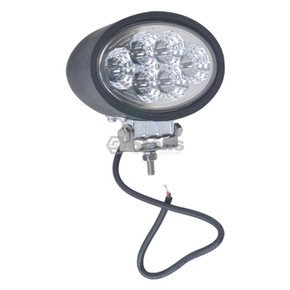 Work Light 12-24 Volt, 6 1/8" x 3 15/16" oval, 6 LED, spot