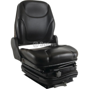 Seat Mechanical suspension, black vinyl, adjustable