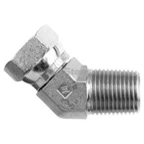Hydraulic Adapter NPT to NPT 45° Swivel Male to Female