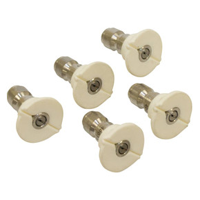 Pressure Washer Nozzle Shop Pack 40 Degree, Size 5.0, White