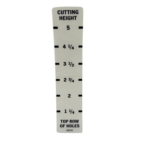 Scag OEM 482549 DECAL, CUTTING HEIGHT