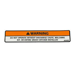 Scag OEM 483405 DECAL, WARNING