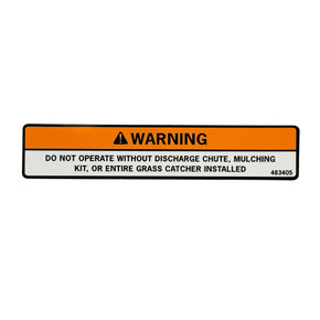 Scag OEM 483405 DECAL, WARNING