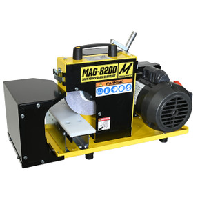 Magna-Matic MAG-8200-1 Lawn Mower Blade Sharpener 1 HP Fixed Worktable - With Port for Dust Collector