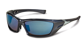 Blue Mirror Glasses w/ red frame
