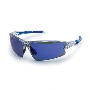 Clear Vista Glasses w/ blue mirror lens