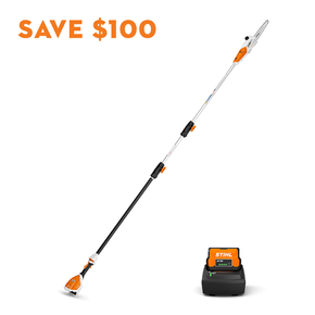 HTA 50 kitted with 10" bar and chain (Set w/ AK 20 + AL 101 purchased as Sales Kit)