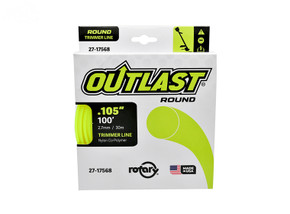 TRIMMER LINE .105 X 100' OUTLAST ROUND YELLOW