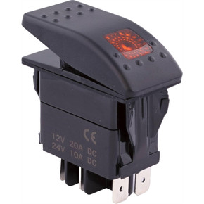Orange LED Rocker Switch