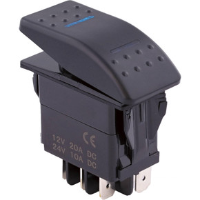 Blue LED Rocker Switch