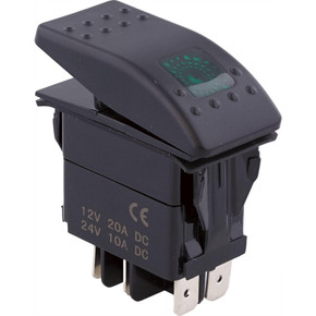 Green LED Rocker Switch