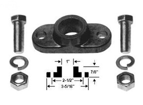 Adaptor Assembly Blade 1" Fits Mtd Splined