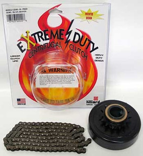 Hilliard Extreme Duty Clutch 1" Bore 35 Chain 17 Tooth + 4' of 35 Chain
