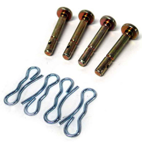 Qty (4) Genuine MTD 738-04155 + 714-04040 Shear Pins & Clips