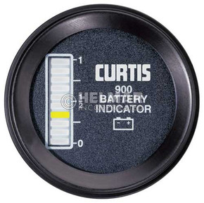 900RB12BN Curtis Battery Indicator Gauge 900 Series, 12 Volt 900RB12BN Curtis Battery Indicator Gauge 900 Series, 12 Volt